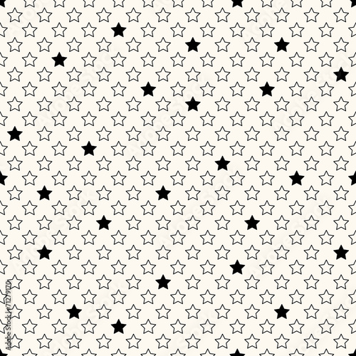 Vector seamless retro pattern with stars