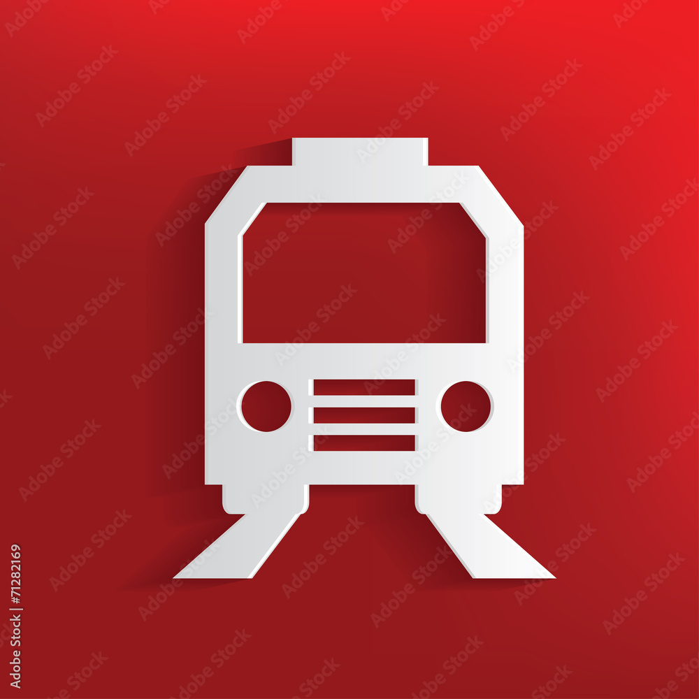 Train design on red background,clean vector Train design on red background,clean vector