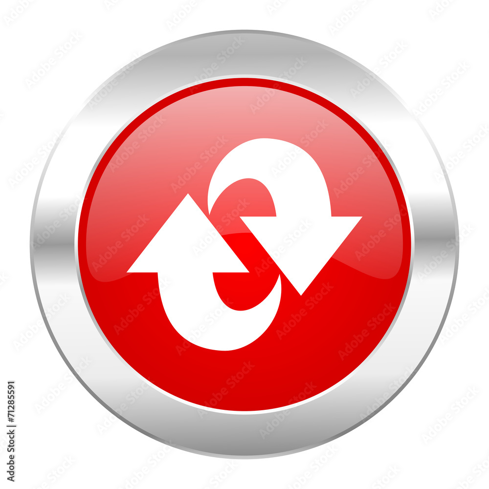 rotation red circle chrome web icon isolated rotation red circle chrome web icon isolated