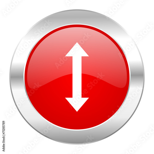 Free Download arrow red circle chrome web icon isolated - GFXLoad