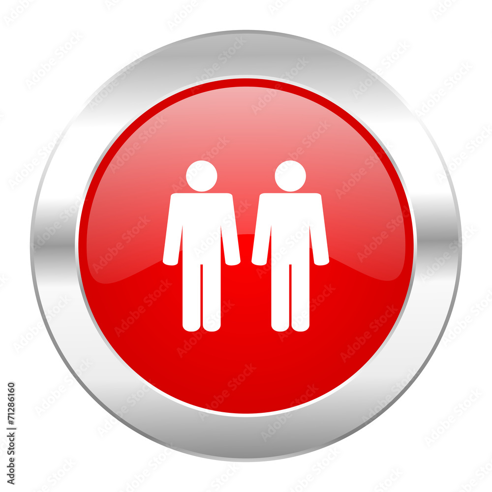 couple red circle chrome web icon isolated couple red circle chrome web icon isolated