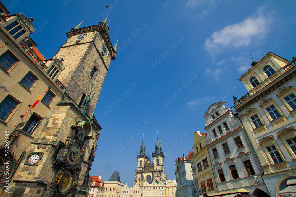 Fototapeta premium Prague through the eyes of birds
