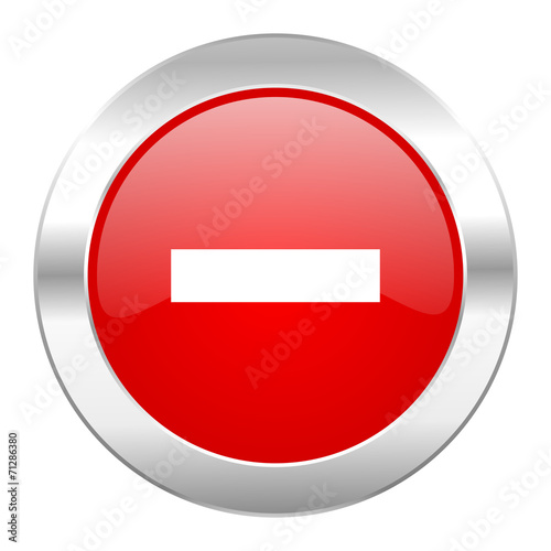 Free Download minus red circle chrome web icon isolated - GFXLoad