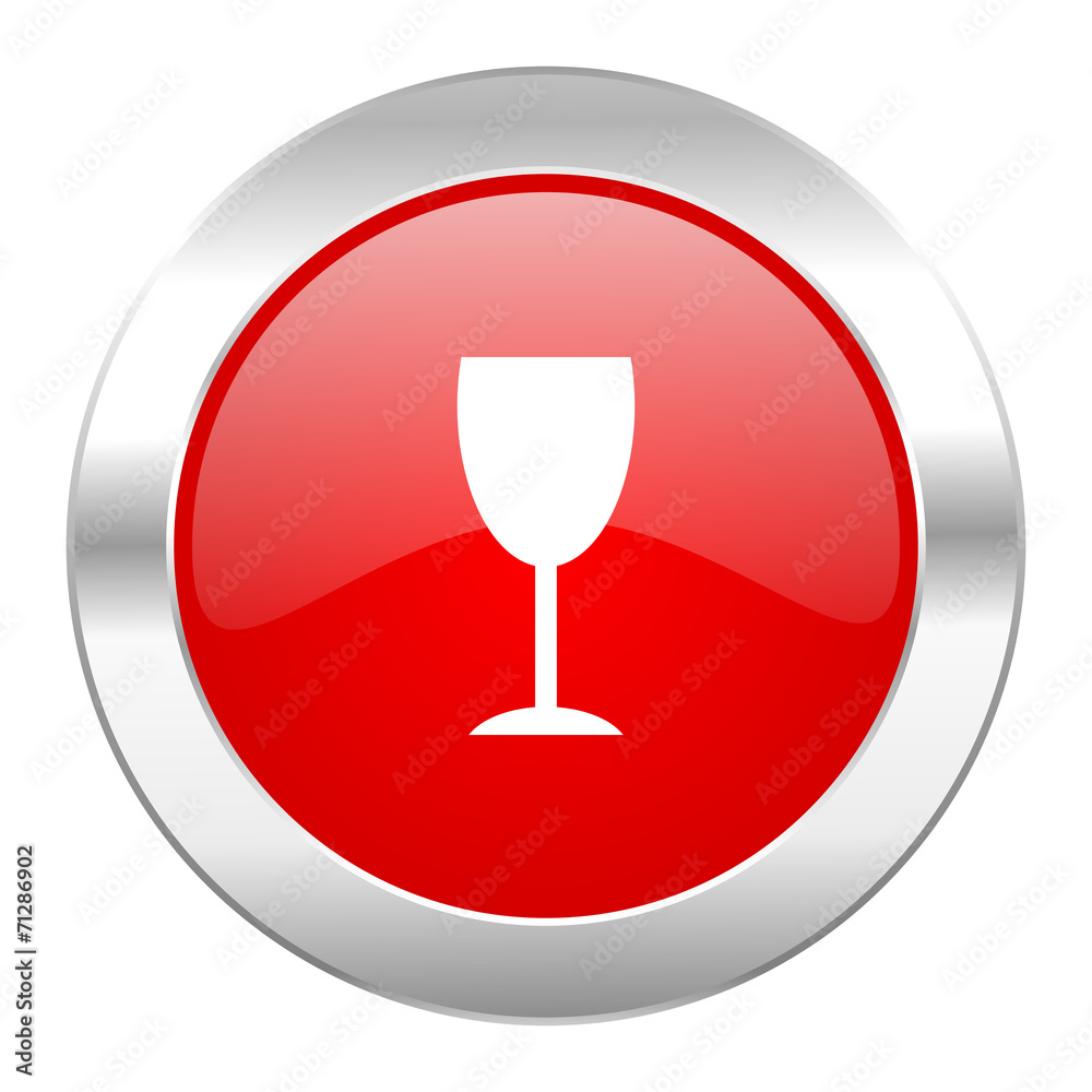 alcohol red circle chrome web icon isolated alcohol red circle chrome web icon isolated