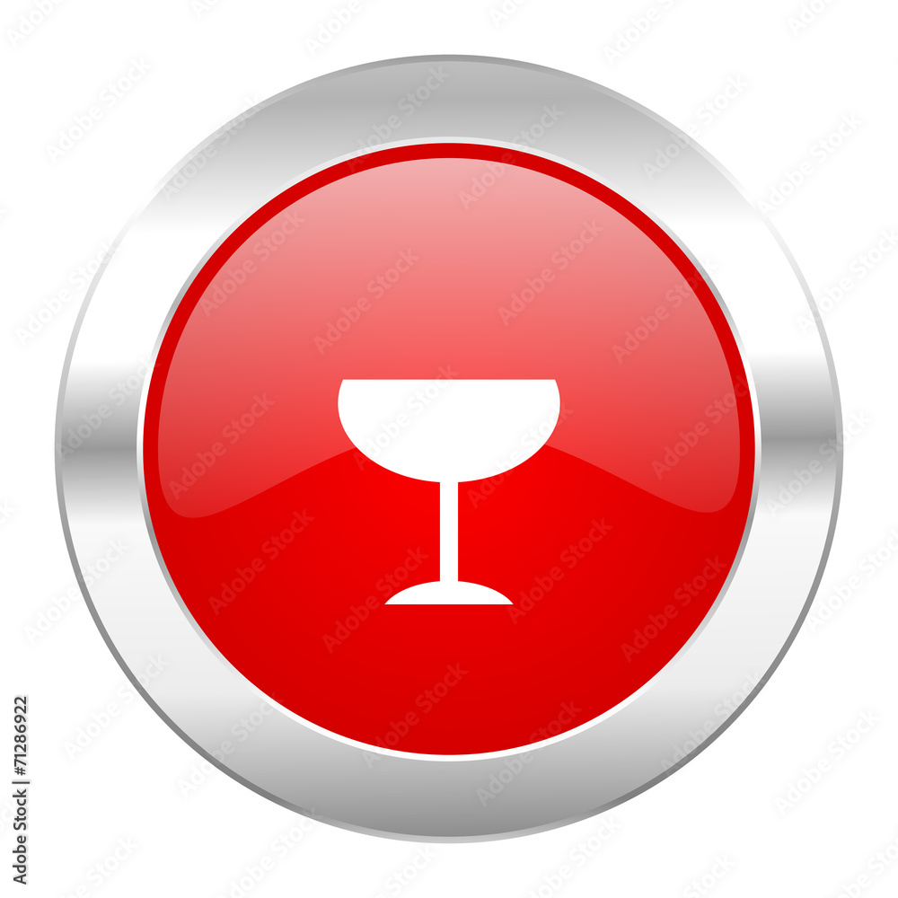 alcohol red circle chrome web icon isolated alcohol red circle chrome web icon isolated
