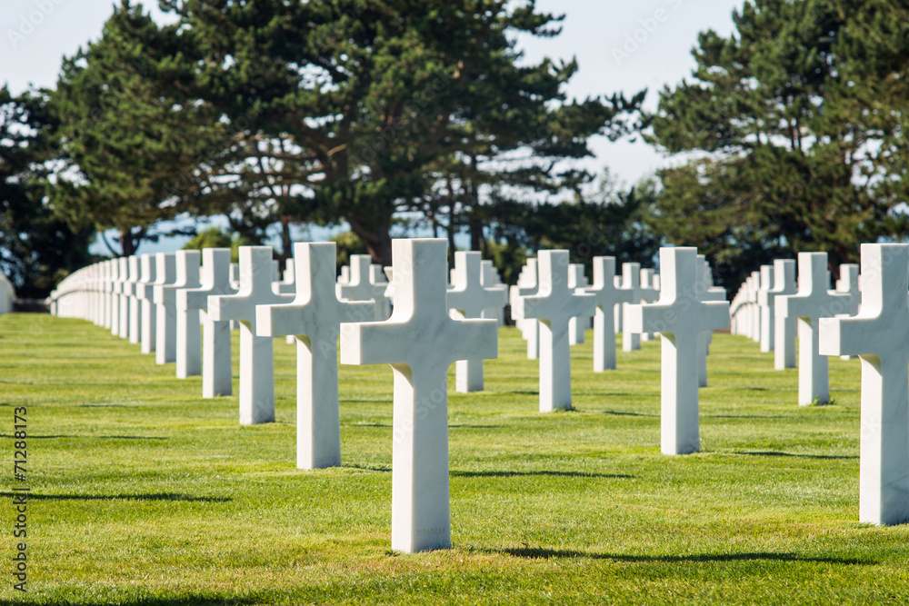 American War Cemetery near Omaha Beach, Normandy (Colleville-sur