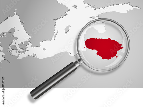 Landkarte *** Europa Litauen