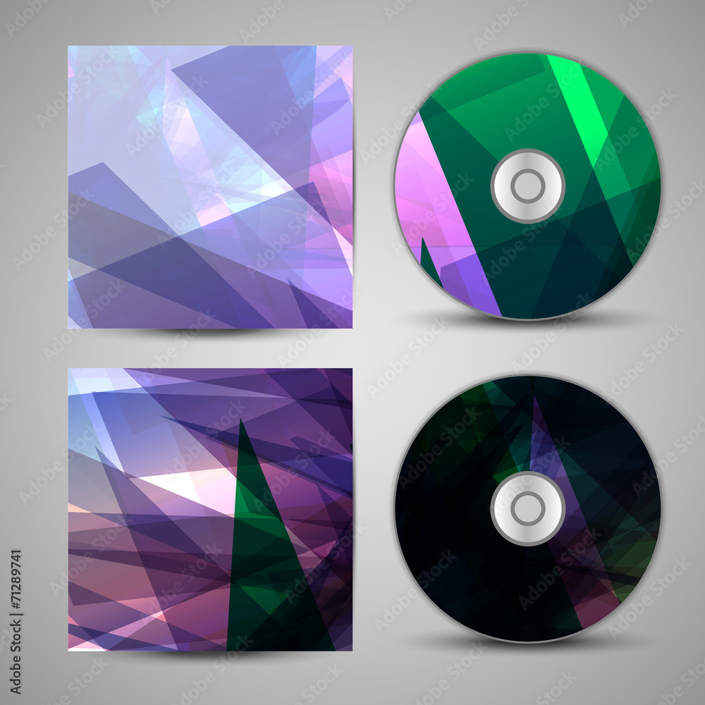 Vector cd cover set for your design Vector cd cover set for your design