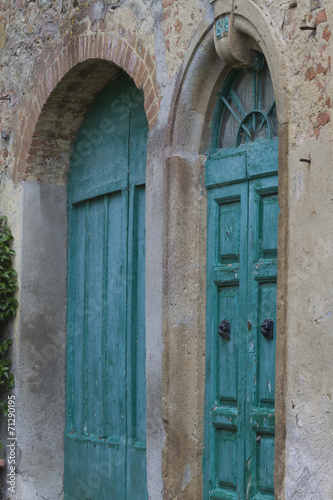 old wooden door