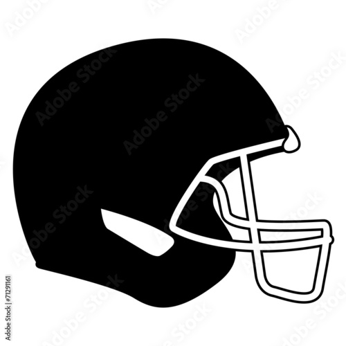 an isolated football helm on a white background