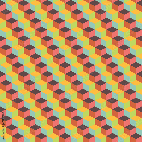 abstract retro geometric pattern