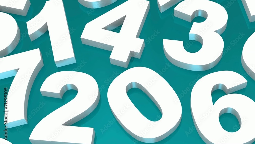 numbers. from zero to nine. 3d numbers. from zero to nine. 3d