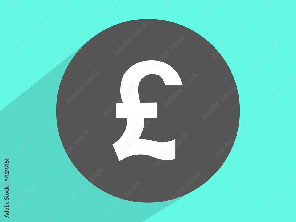 Pound sterling currency signs ,Flat design style Pound sterling currency signs ,Flat design style