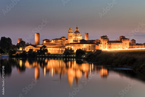 Mantua Castle Water sunset