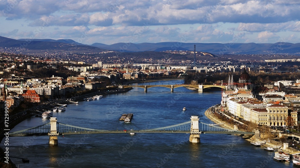 panorama of Budapest Hungary