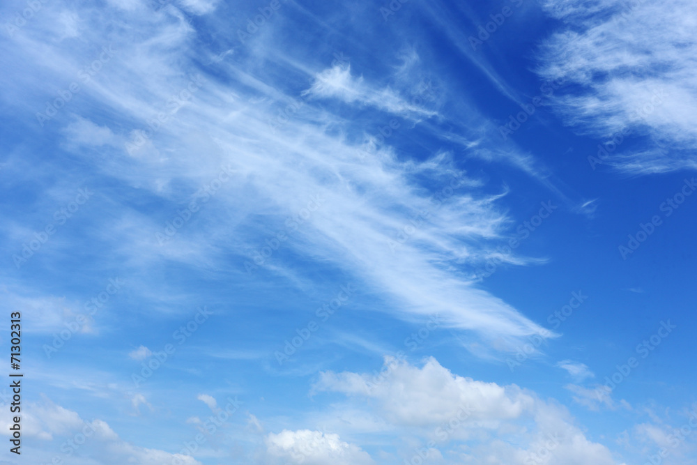 Obraz premium blue sky with white cloud background