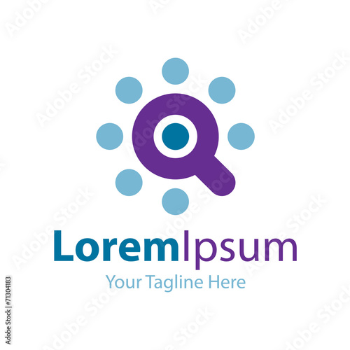 Optimum search tool icon simple elements logo