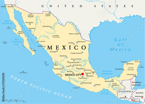 Mexico Political Map