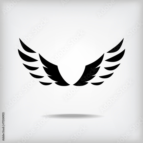 Wing silhouette icon