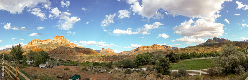 Fototapeta premium zion national park utah panorama