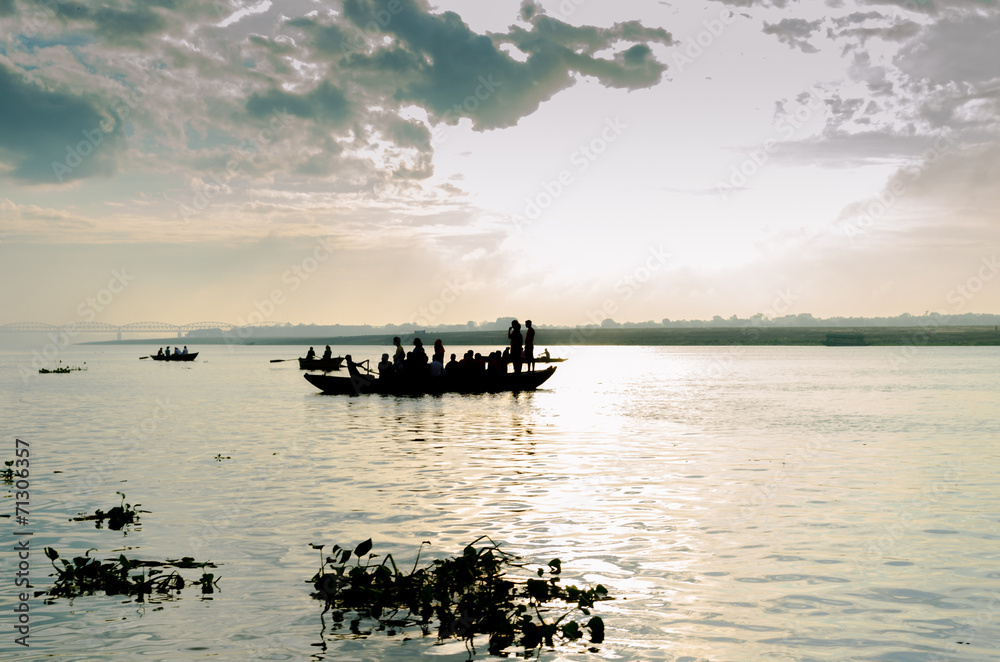 boat sailors at sunrise sunset boat sailors at sunrise sunset