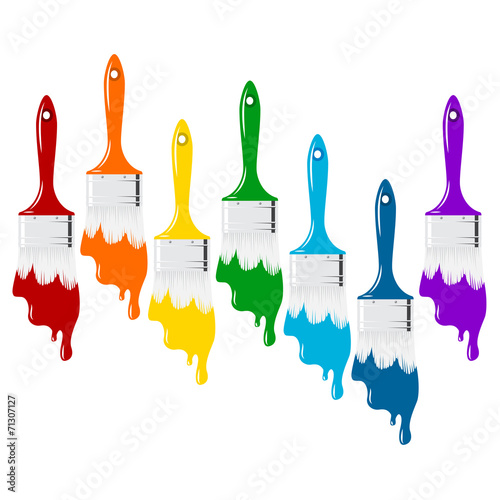 color paint brush