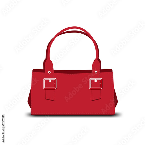 red handbag