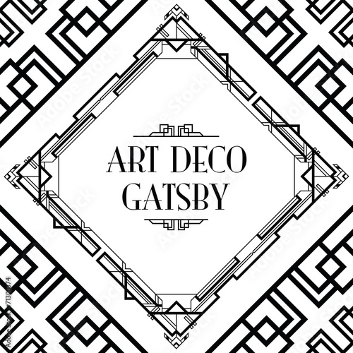 art deco gatsby style background