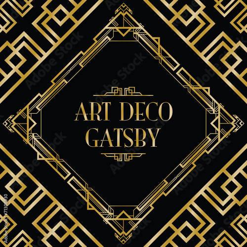 art deco gatsby style background