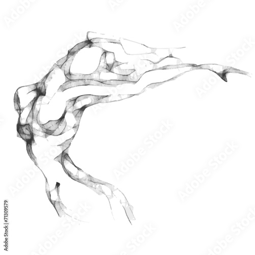 Sketch of woman torso