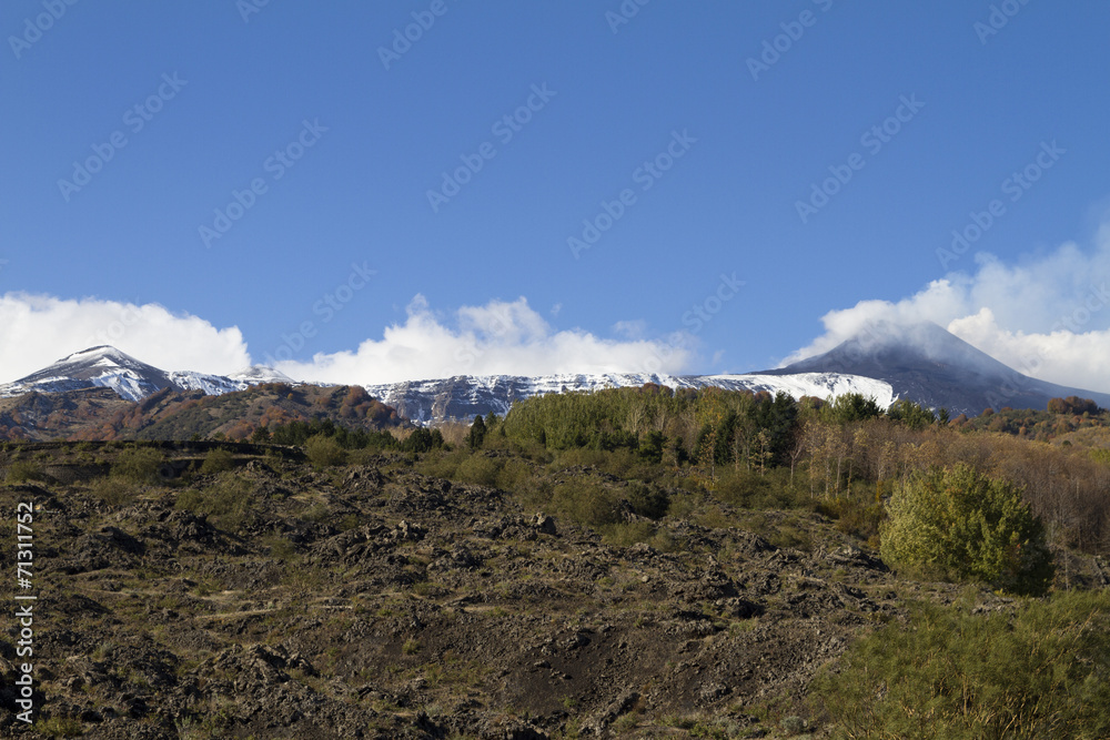 Fototapeta premium Versante sud est Etna