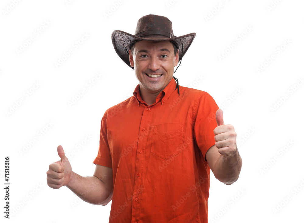 man in a cowboy hat man in a cowboy hat