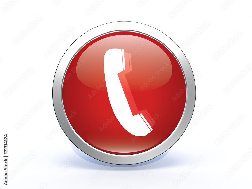 phone circular icon on white background phone circular icon on white background
