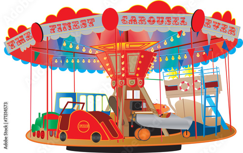 A Vintage Fairground Roundabout