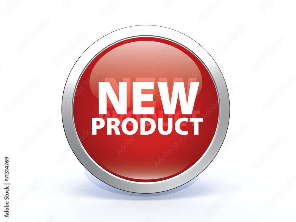 new product circular icon on white background new product circular icon on white background