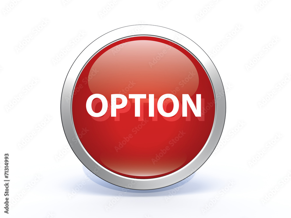 option circular icon on white background option circular icon on white background