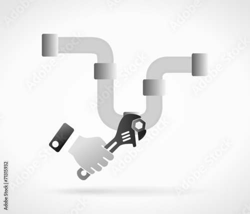 Plumbing concept illustration