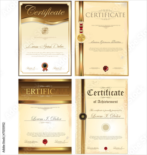 Certificate template collection