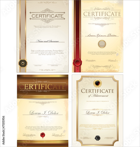 Certificate template collection
