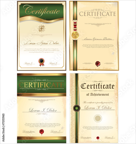 Certificate template collection