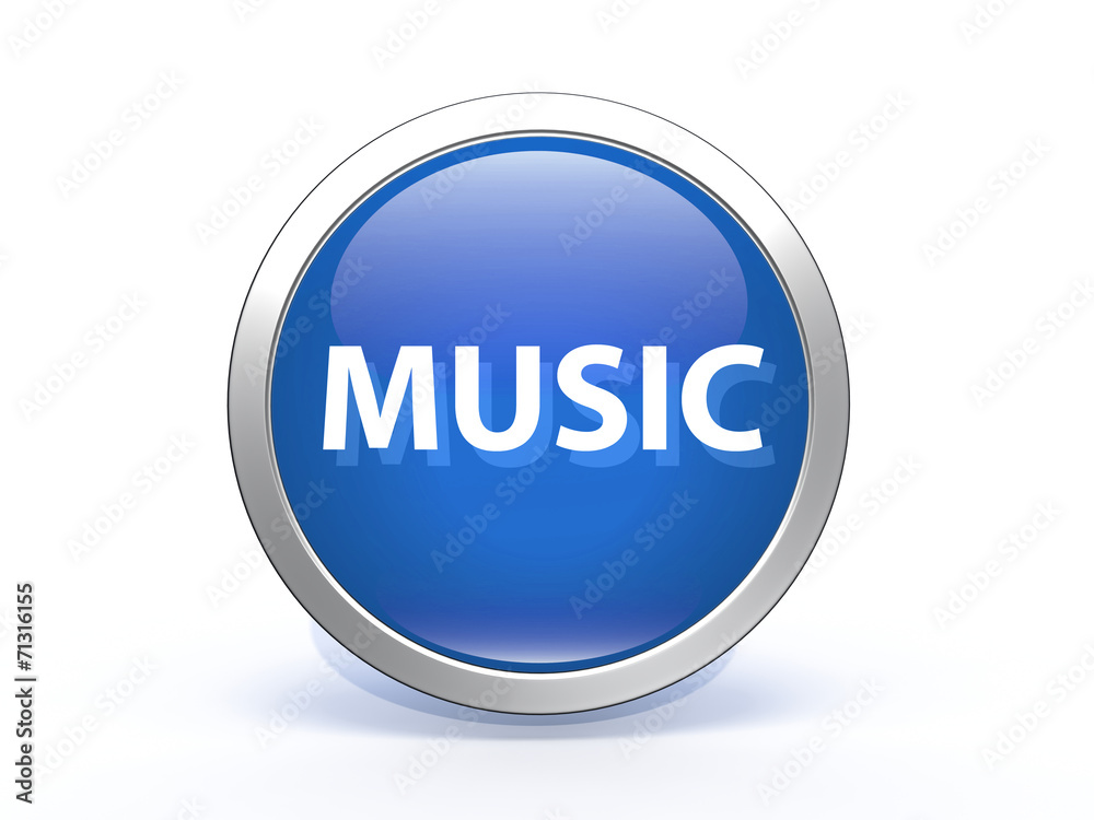 music circular icon on white background music circular icon on white background
