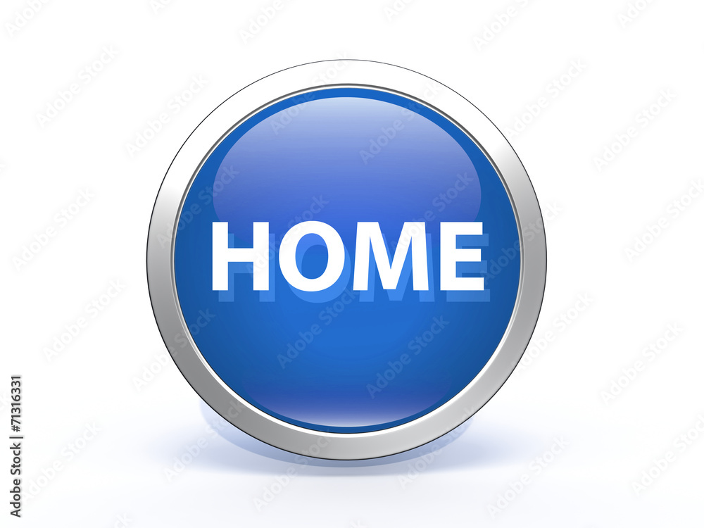 home circular icon on white background home circular icon on white background