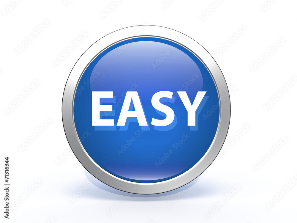 easy circular icon on white background easy circular icon on white background