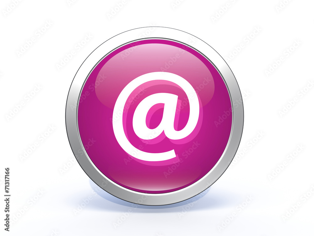 Email circular icon on white background Email circular icon on white background