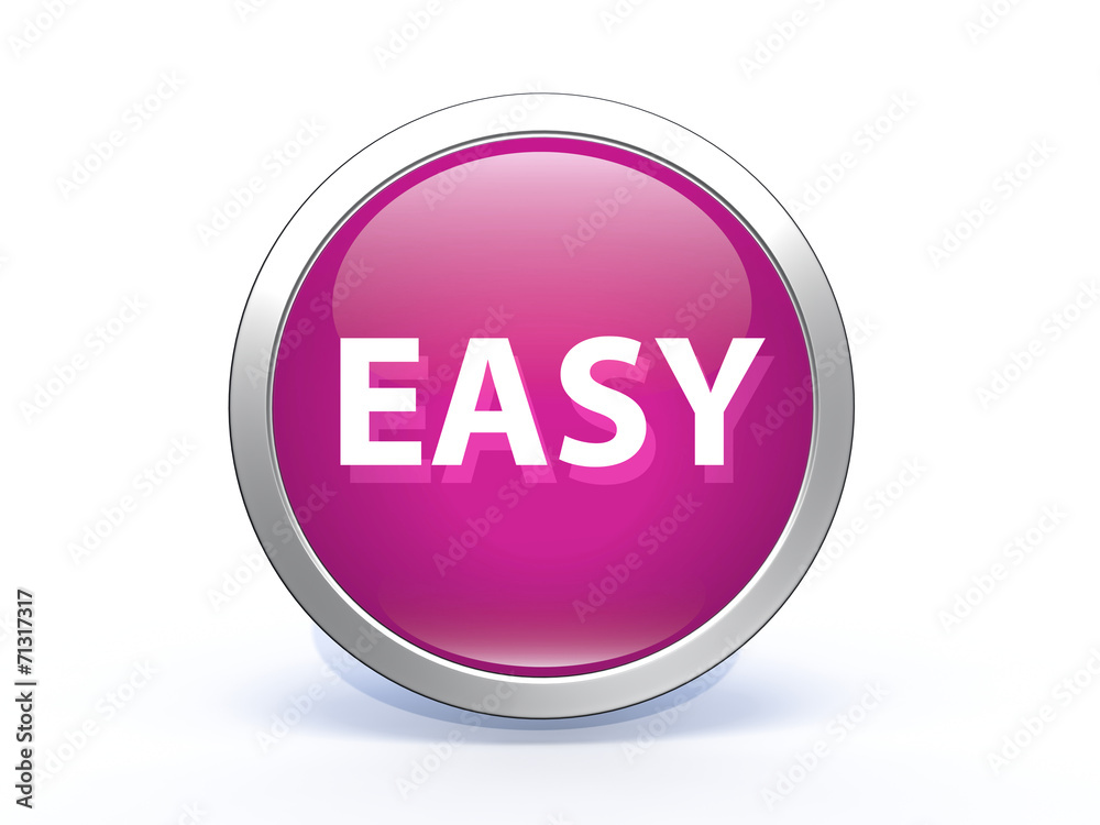 easy circular icon on white background easy circular icon on white background