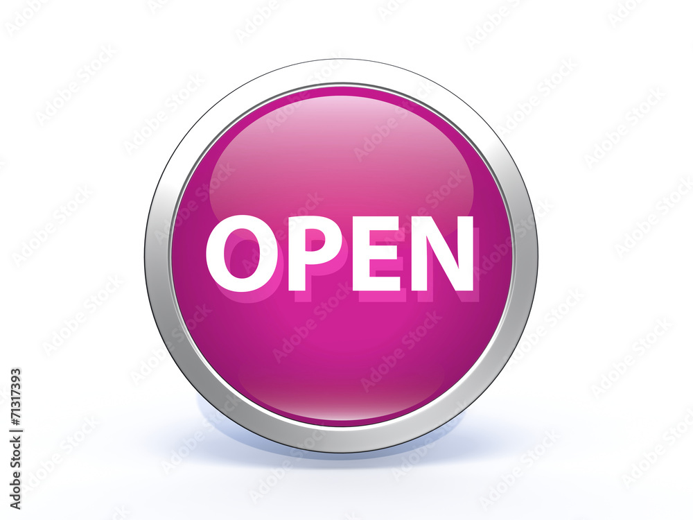 open circular icon on white background open circular icon on white background