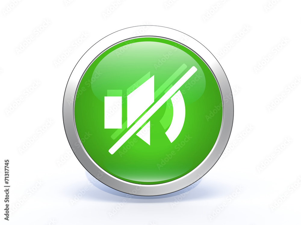 mute circular icon on white background mute circular icon on white background