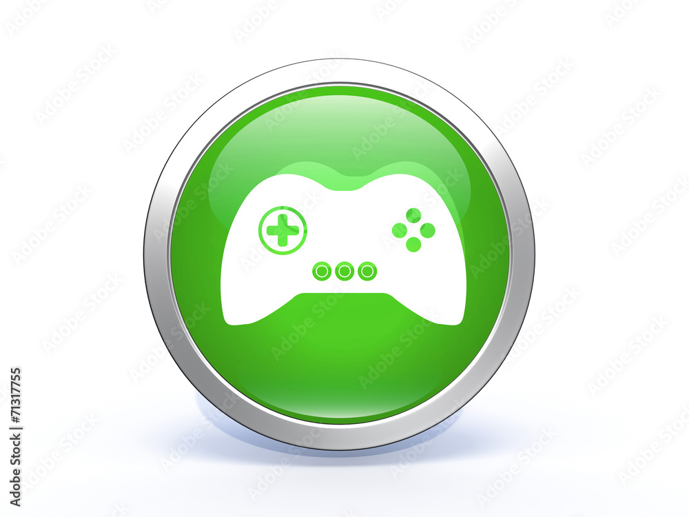 game circular icon on white background game circular icon on white background