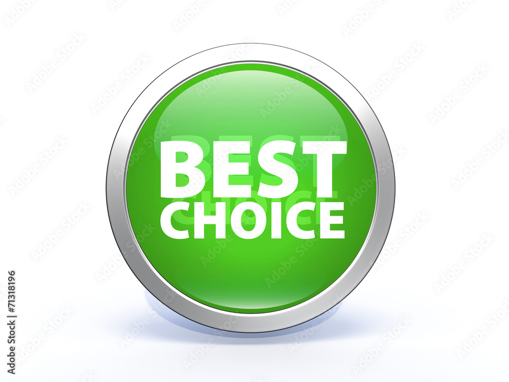 Best choice circular icon on white background Best choice circular icon on white background