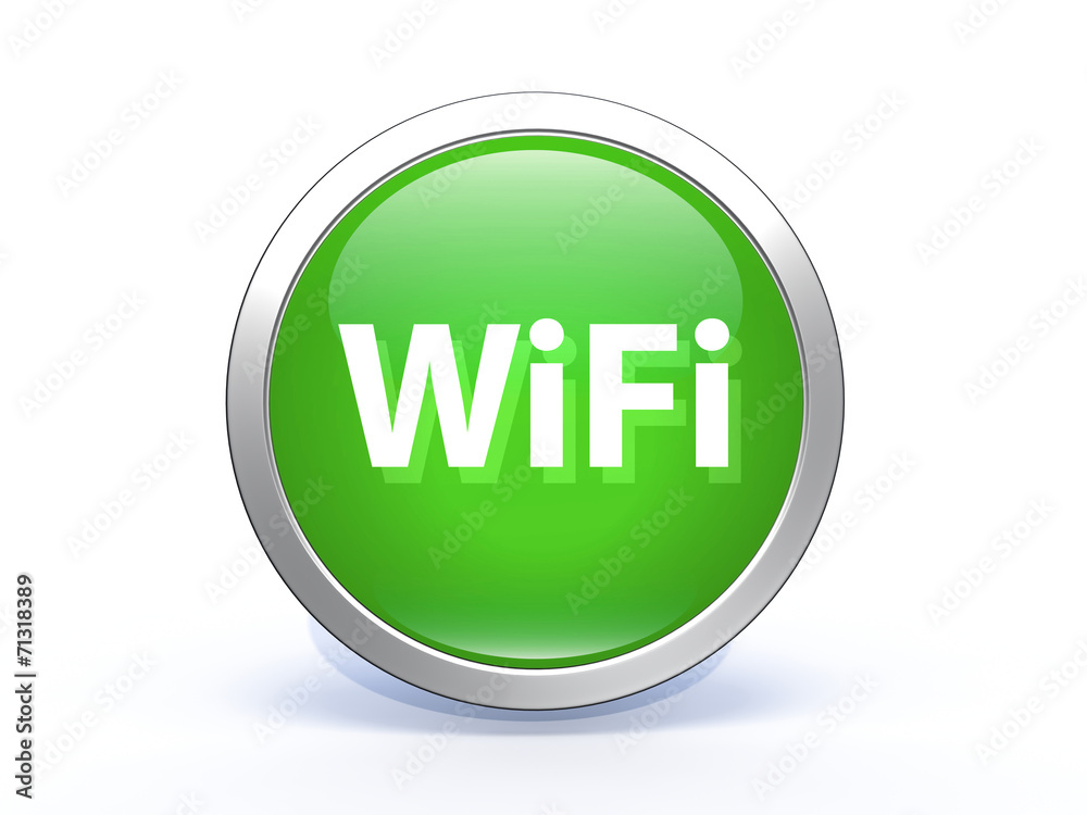 wifi circular icon on white background wifi circular icon on white background